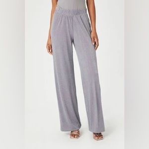 𝐍𝐖𝐓 | 𝗙𝗼𝗿𝗲𝘃𝗲𝗿 𝟮𝟭 Metallic Wide-Leg Pants